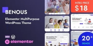 Benous Elementor Multipurpose WordPress Theme 1.2破解版主题
