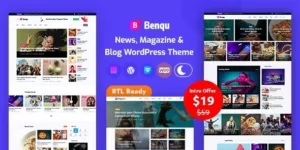 Benqu News Magazine WordPress Theme 1.1.0破解版主题
