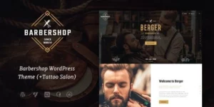 Berger | Barbershop Tattoo WordPress Theme 1.1.1破解版主题