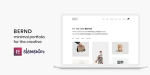 Bernd Minimal WordPress Portfolio Theme 3.0.0破解版主题