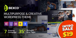 Bexco Creative Multipurpose WordPress Theme 2.2破解版主题