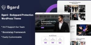 Bgard Bodyguard Protection WordPress Theme 1.0.1破解版主题