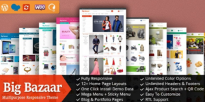 BigBazaar Responsive WooCommerce WordPress Theme 2.2.17破解版主题