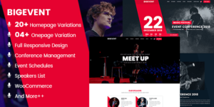 BigEvent- Conference Event WordPress Theme 2.4.8破解版主题