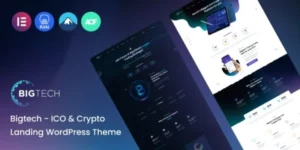 Bigtech ICO Crypto Landing WordPress Theme 1.1  1.1破解版主题