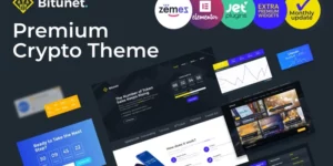Bitunet Cryptocurrency WordPress Elementor Theme WordPress Theme 2.0.2破解版主题