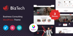 Biztech Corporate Consulting Business WordPress Theme + RTL 1.0.1破解版主题