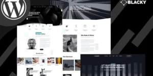 Blacky Minimal Dark Digital Agency WordPress Theme 1.0.0破解版主题