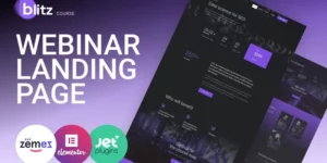Blitz Webinar Landing Page Template WordPress Theme 1.0.0破解版主题