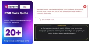 Block Quote addon for elementor 1.0破解版插件