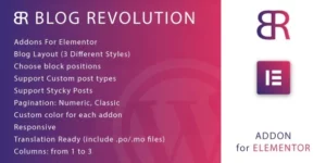 Blog Revolution for Elementor WordPress Plugin 1.0破解版插件