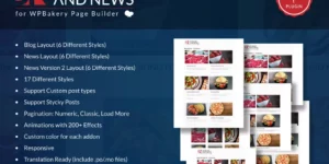 Blog and News Addons for WPBakery Page Builder WP 1.0破解版插件