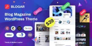 Blogar Blog Magazine Theme 1.2.8破解版主题
