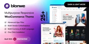 Blonwe Multipurpose WooCommerce Theme 1.1.2破解版主题