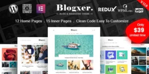 Bloxer Blog Magazine WordPress Theme 1.1.7破解版主题
