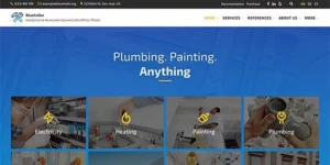 BlueCollar Handyman Renovation Business WordPress Theme 2.7.8破解版主题