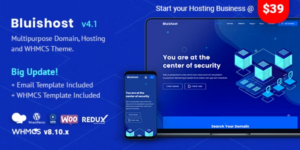 Bluishost Responsive Web Hosting with WHMCS Themes 3.8破解版主题