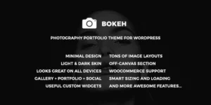 Bokeh Photography Portfolio Theme for WordPress 1.2破解版主题
