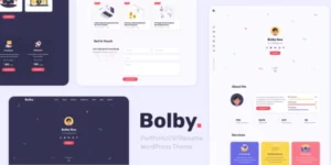 Bolby Portfolio/CV/Resume WordPress Theme 1.0.6破解版主题