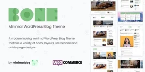 Bone Minimal Clean WordPress Blog Theme 4.0.4破解版主题