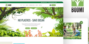 Boomi – Environment Ecology WordPress Theme 1.0.3破解版主题