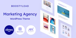 Boostylead Marketing Agency Website Template with a Neat Design and WordPress Elementor Theme WordPress Theme 1.0.0破解版主题