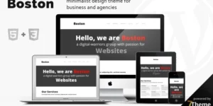 Boston – Multipurpose WordPress Theme 1.09破解版主题