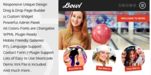 Bowl Responsive Bowling Center WordPress Theme 1.6.2破解版主题