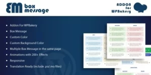 Box Message Addons for WPBakery Page Builder WordPress Plugin 1.0破解版插件