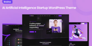 Braine Digital AI Tech Software WordPress Theme 1.0破解版主题