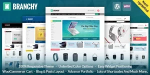 Branchy WooCommerce Responsive Theme 1.0破解版主题