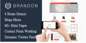 Brandon Responsive Multi-Purpose WordPress Theme 1.9.7破解版主题