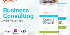 Brian’s Consulting Multipurpose Classic Elementor WordPress Theme 1.0.1破解版主题