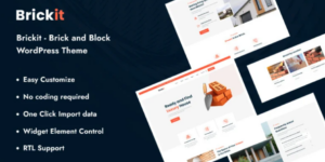 Brickit Brick and Block WordPress Theme 1.0.1破解版主题