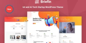 Briefin is an IoT and AI Tech Startup Responsive WordPress Theme 1.0.0破解版主题