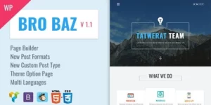 BroBaz Corporate Blog WordPress Theme 1.1破解版主题