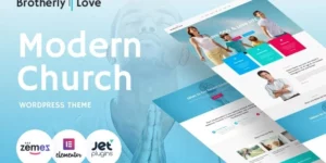 BrotherlyLove Modern Church WordPress Theme 1.0.1破解版主题