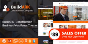 BuildARK- Construction Business WordPress Theme 1.5破解版主题