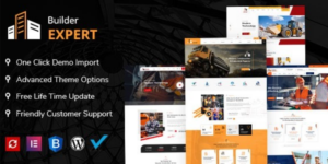 Builder Expert Construction and Architecture WordPress Theme 1.5破解版主题