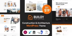 Buildy Construction Architecture WordPress Theme 1.4破解版主题