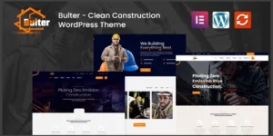 Bulter Clean Construction WordPress Theme 1.0.5破解版主题