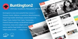 Buntington Education WP Theme 2.0.0破解版主题