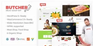 Butcher Meat Shop WooCommerce WordPress Theme 2.34破解版主题