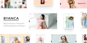 Byanca Modern WooCommerce Theme for Clothing Brands and Shops 1.5破解版主题