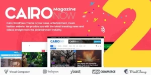 Cairo Newspaper Magazine WordPress Theme 2.1破解版主题