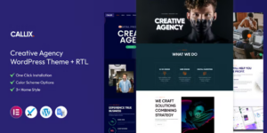 Callix – Creative Agency WordPress Theme + RTL 2.4破解版主题