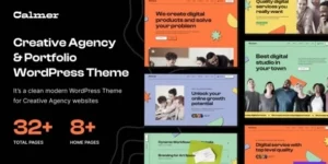 Calmer Creative Portfolio and Agency WordPress Theme 1.0.2破解版主题