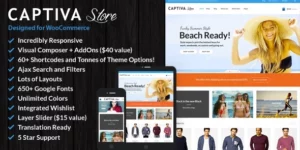 Captiva Responsive WordPress WooCommerce Theme 2.5破解版主题