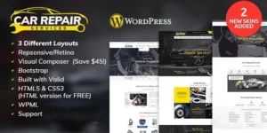 Car Repair Services Auto Mechanic WordPress Theme + RTL 5.2破解版主题
