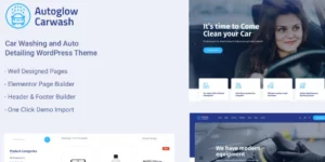 Car Wash Service WordPress Theme Autoglow 1.0.5破解版主题